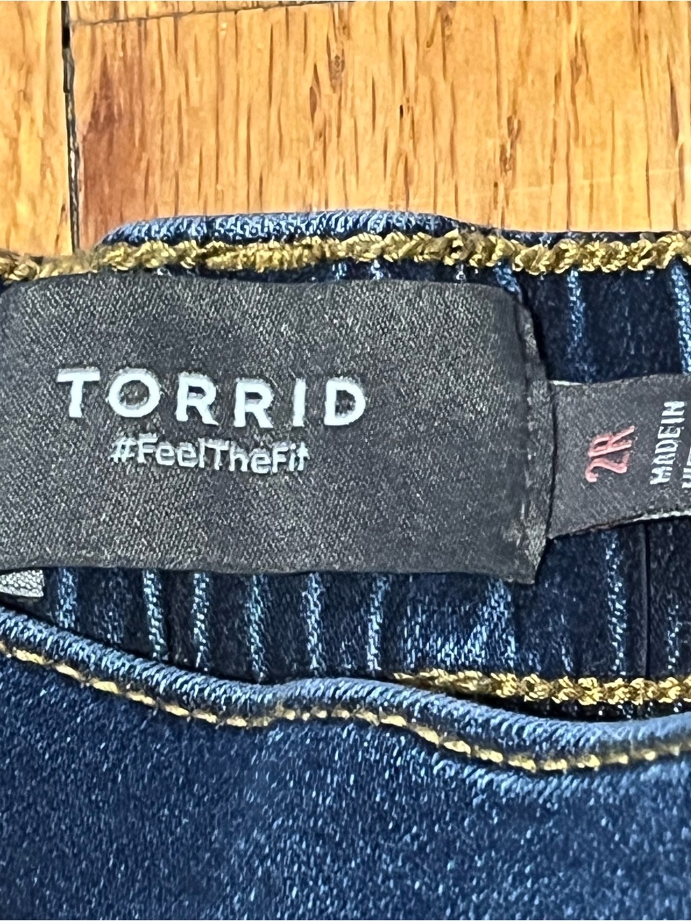 Torrid Weekend Wide Leg Jeans Size 2R NWT Stretch Denim Pull-On Plus Size - Picture 4 of 8